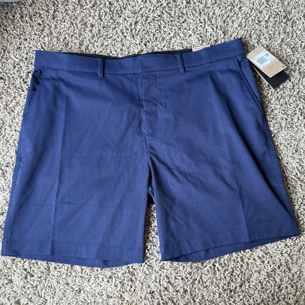 Nike Tour Mens 8" Chino Dri-Fit Golf Shorts FD5721-410 Midnight Navy Size 42 NWT